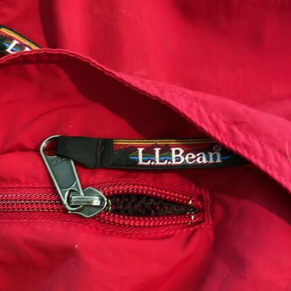 L.L. Bean Vintage Red 1/4 Zip Pullover Jacket Size Medium - Picture 7 of 10